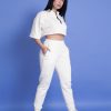Camisa Oversize Cremallera Jogger - Marfil Claro