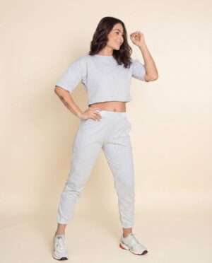 SUDADERA BLUSA OVERSIZE - Gris Hasped
