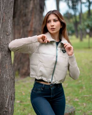CHAQUETA HIBRIDA - Perla
