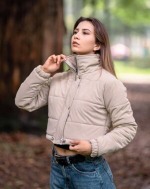 CHAQUETA PUFFER - Nude