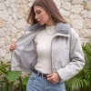 CHAQUETA NIEVE - Gris Claro