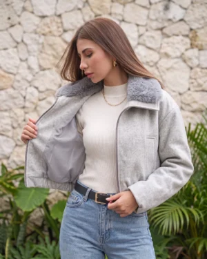 CHAQUETA NIEVE - Gris Claro - UNICA