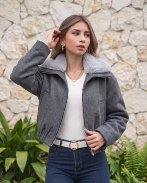 CHAQUETA NIEVE - Gris Medio