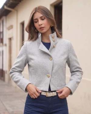 CHAQUETA ROMA - Gris Claro