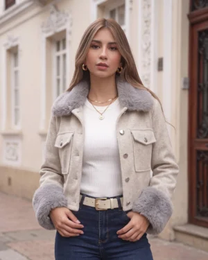 CHAQUETA LIA - Avena
