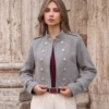 CHAQUETA NAPOLEÓN - Paño Gris Medio